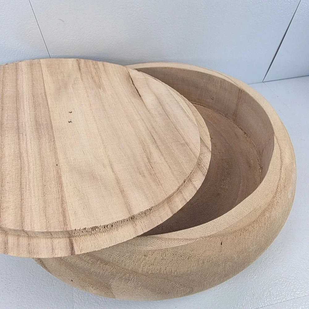 Creative Co Op Wood Grain‎ Round Tortilla Warmer